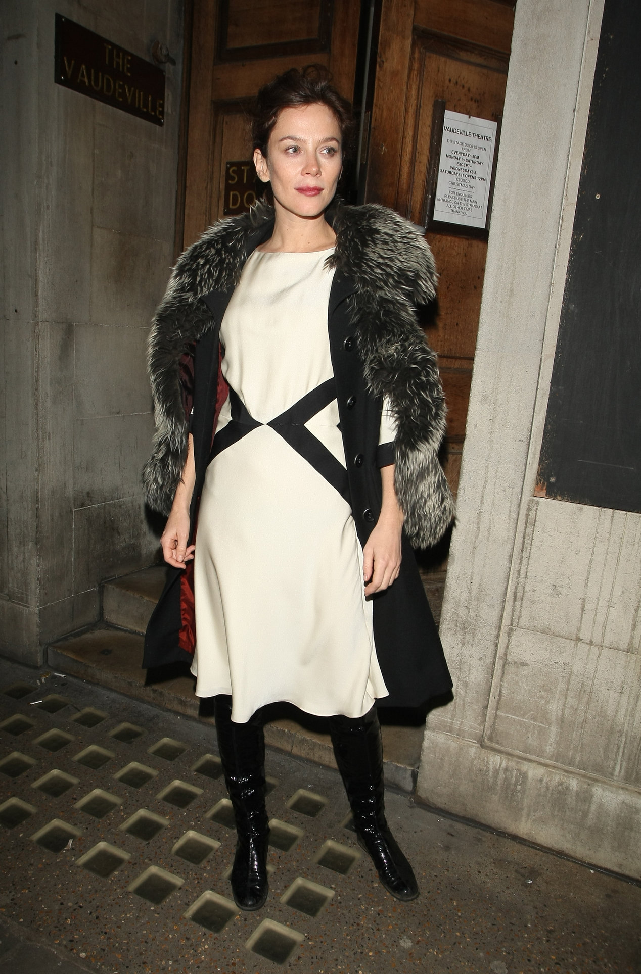Anna Friel Leaving the Vaudeville Theatre - November 1, 2012