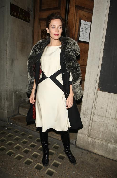 Anna Friel Leaving the Vaudeville Theatre - November 1, 2012