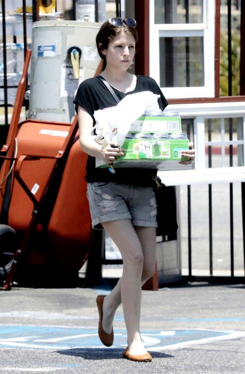Anna Kendrick Rompage Hardware store in Los Angeles on 2/6/2012