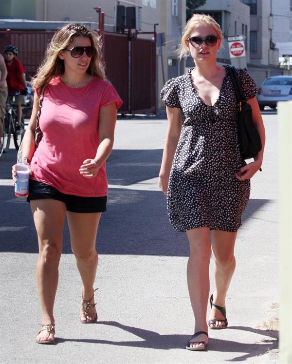 Anna Paquin out for a walk the day after her wedding in Venice California on August 22, 2010 