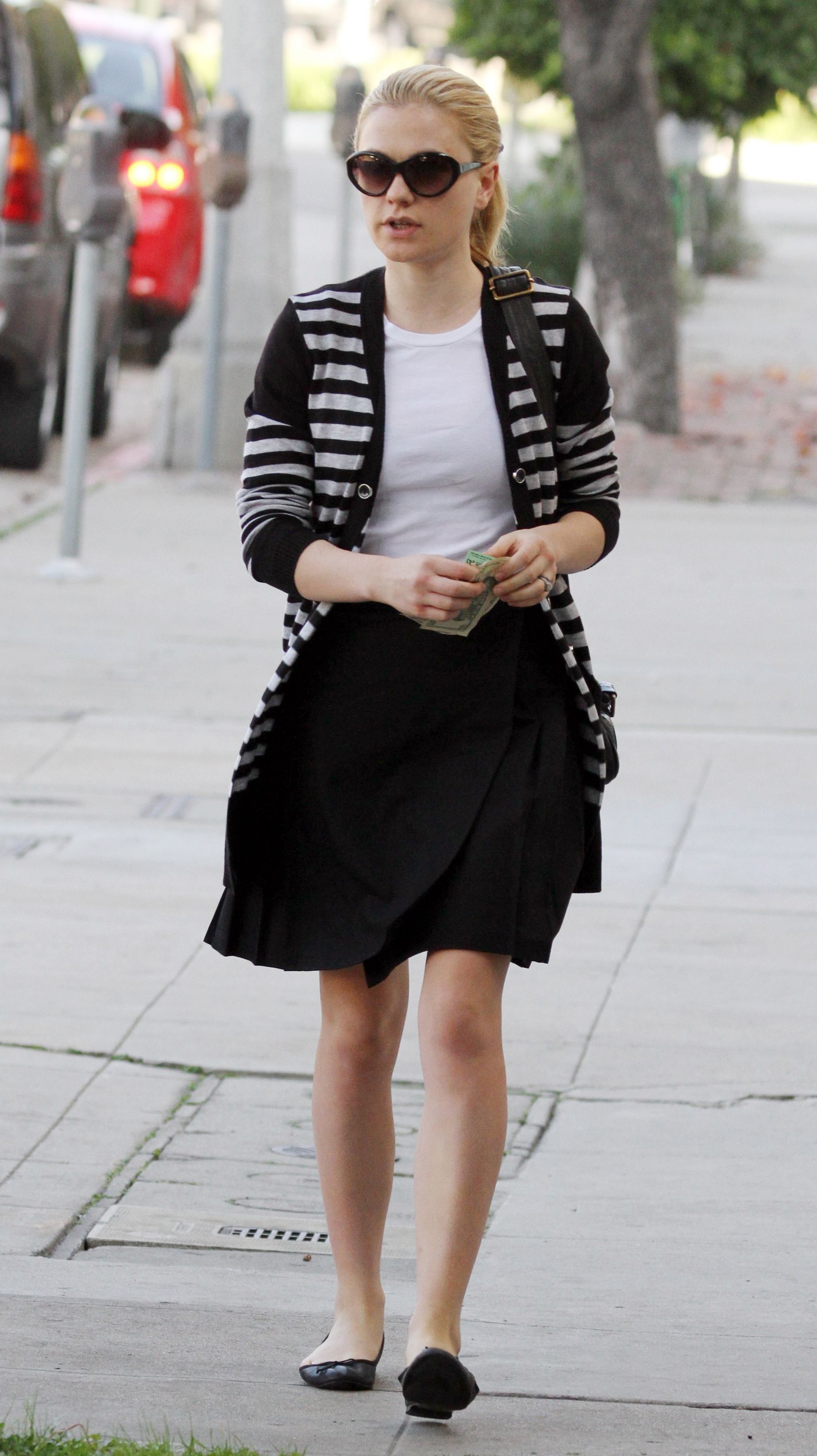 Anna Paquin at John Frieda Salon in Los Angeles on January 18, 2012