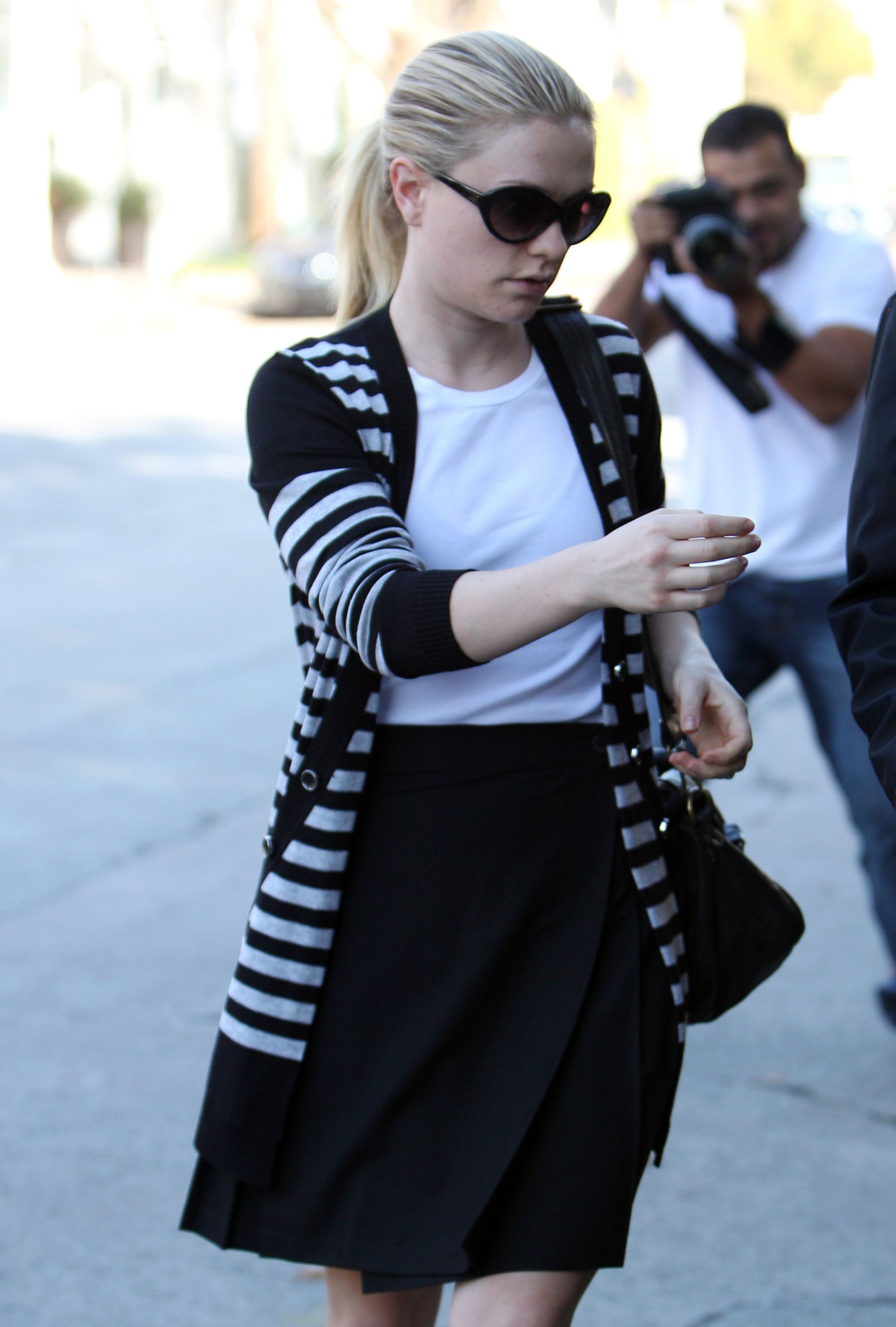Anna Paquin at John Frieda Salon in Los Angeles on January 18, 2012