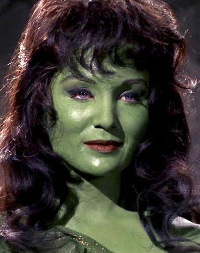 Susan Oliver in body paint
