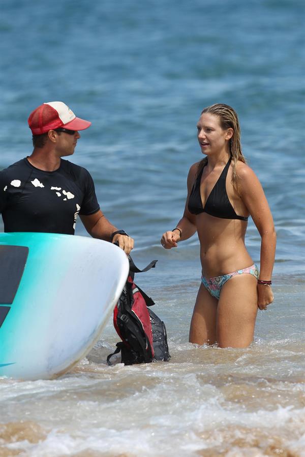 Anna Torv in the water in Hawaii on June 21, 2012
