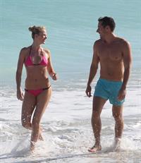 Anne Vyalitsyna bikini candids in Miami 11/23/12 