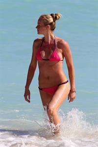 Anne Vyalitsyna bikini candids in Miami 11/23/12 
