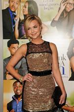 Arielle Kebbel attends the Think Like a Man premiere in Los Angeles on Feb 9, 2012