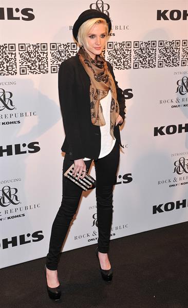 Ashlee Simpson at the Rock Republic for Kohl's fashion show on February 10, 2012