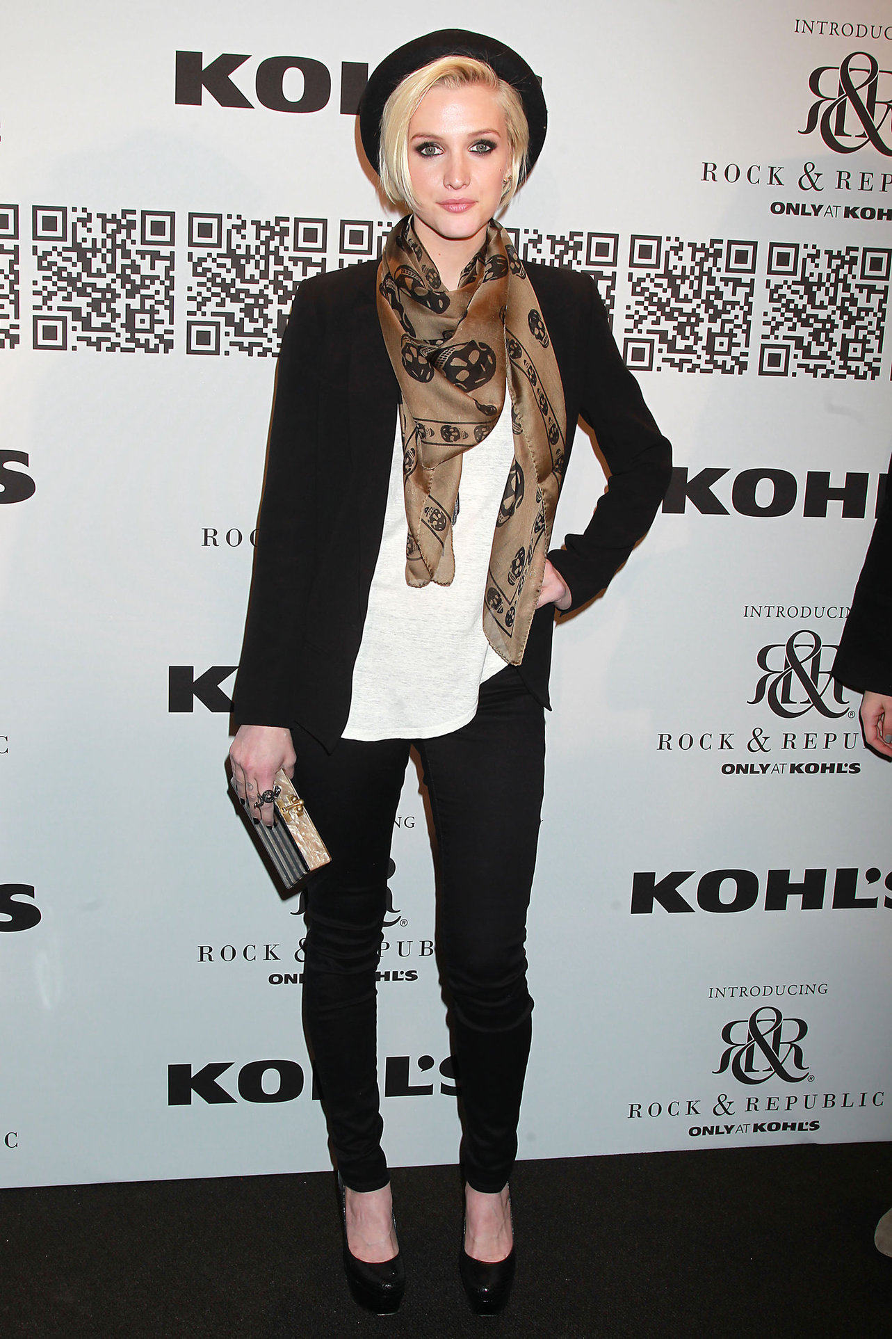 Ashlee Simpson at the Rock Republic for Kohl's fashion show on February 10, 2012