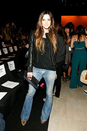 Ashlee Simpson at Max Azria Spring Collection on September 10, 2010