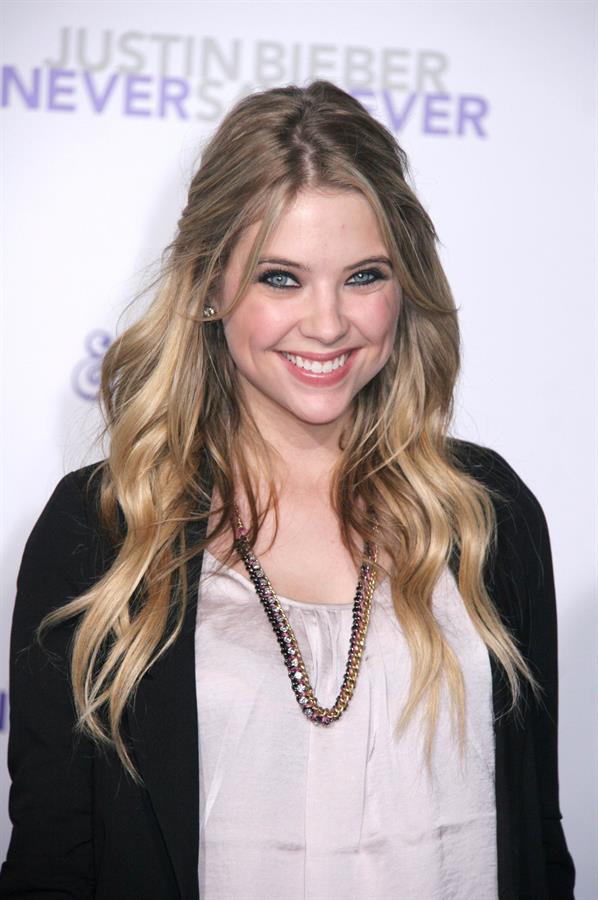 Ashley Benson Justin Bieber Never Say Never Los Angeles premiere on February 8, 2011