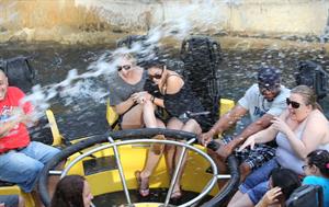 Ashley Benson and Vanessa Hudgens at Busch Gardens in Tampa Bay on March 3, 2012