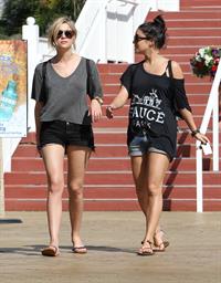 Ashley Benson and Vanessa Hudgens at Busch Gardens in Tampa Bay on March 3, 2012