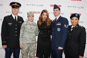 Ashley Benson – Kisses for the Troops Campaign 11/11/13 