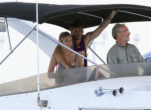 Ashley Benson bikini on a boat in Florida March 11, 2012 