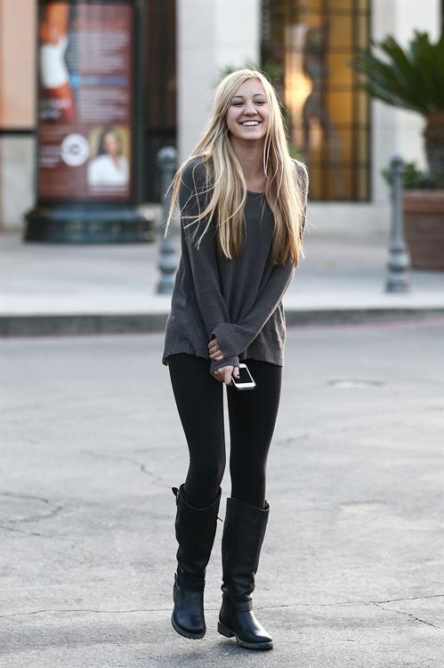 Ava Sambora leaving theater in Calabasas 10/31/12 