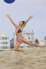 Bai Ling American-flag Bikini On Beach Los Angeles (10/04/12) 