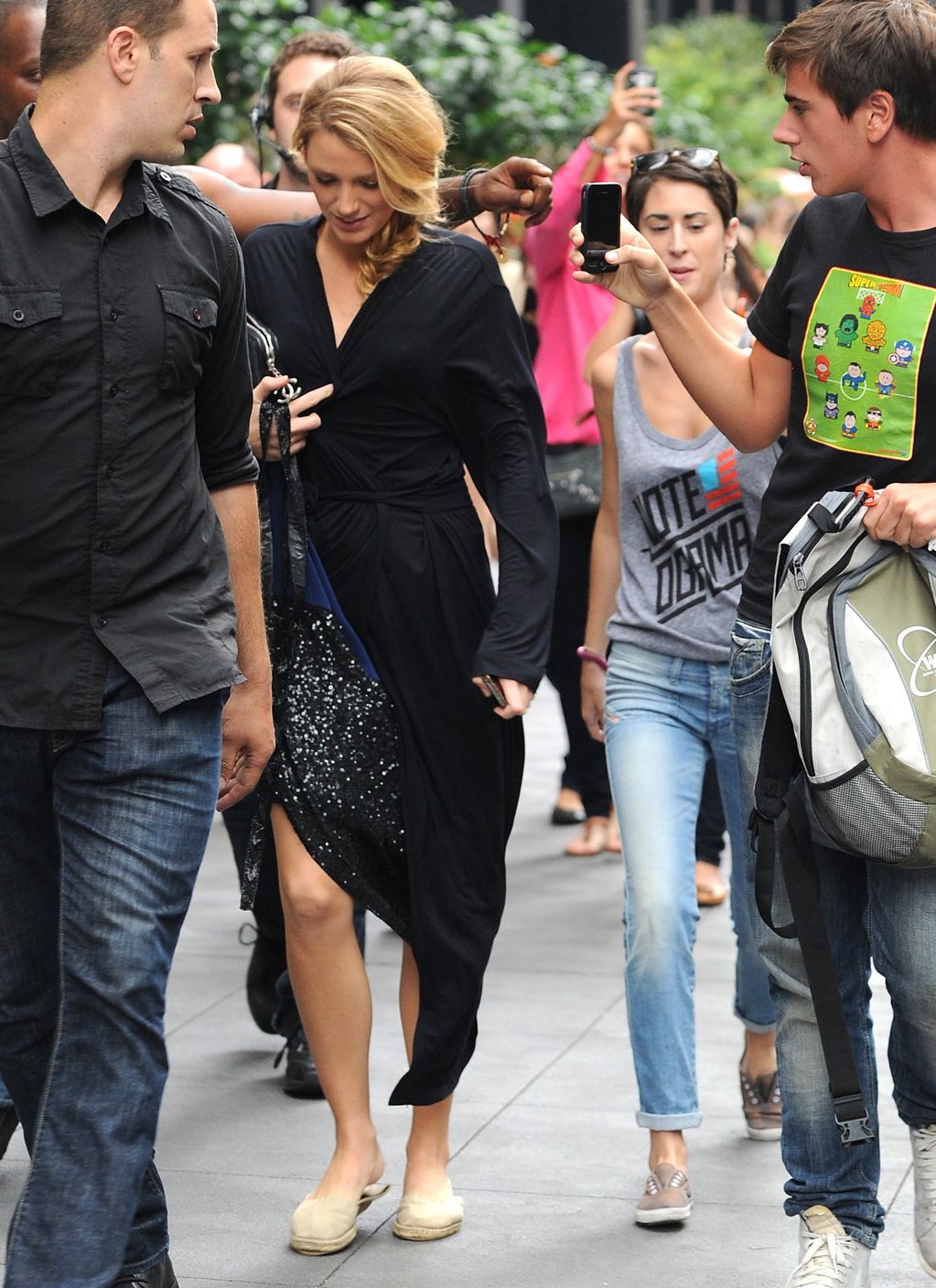 Blake Lively - On set of Gossip Girl - August 21,2012