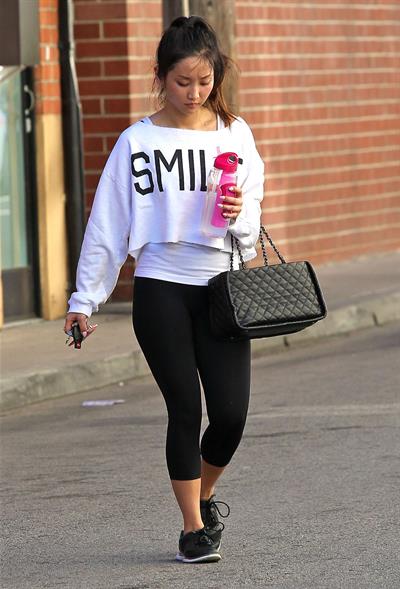 Brenda Song leaving the gym in Studio City 1/19/13 