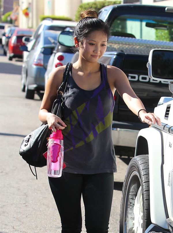 Brenda Song leaving gym in Studio City 11/6/12