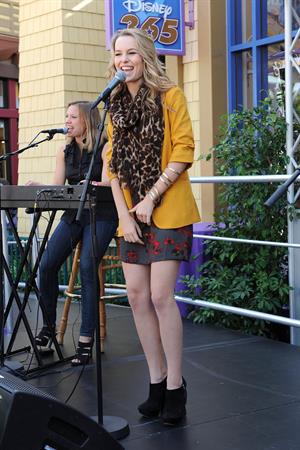 Bridgit Mendler performing at Studio Disney 365 10/23/12 