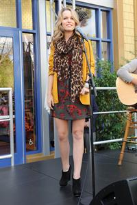 Bridgit Mendler performing at Studio Disney 365 10/23/12 