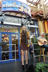 Bridgit Mendler performing at Studio Disney 365 10/23/12 