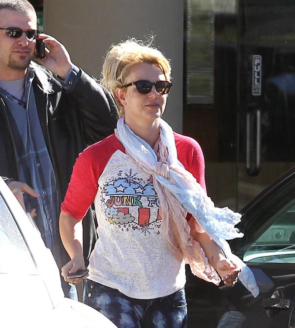 Britney Spears at a fast food restaurant in Calabasas 11/10/12 