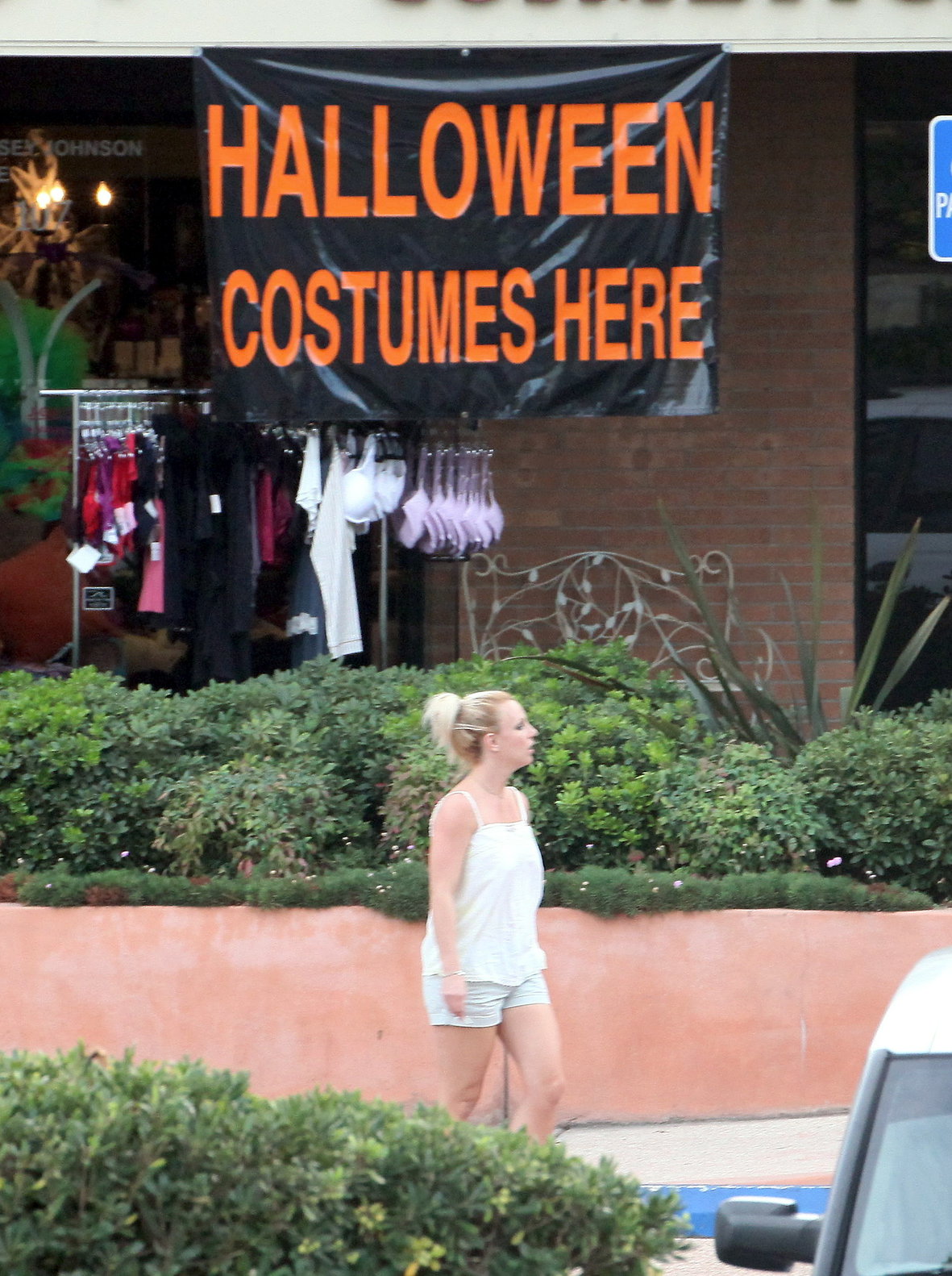 Britney Spears visits a Halloween store in Calabasas 10/7/12 