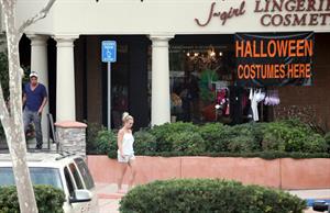 Britney Spears visits a Halloween store in Calabasas 10/7/12 