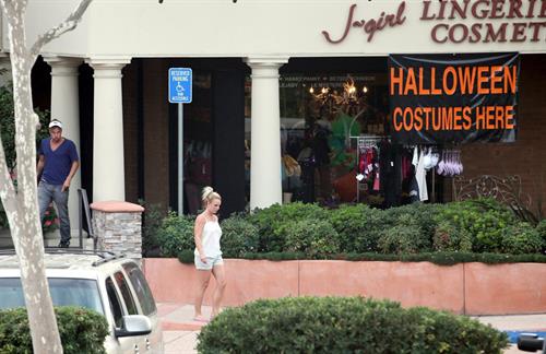 Britney Spears visits a Halloween store in Calabasas 10/7/12 