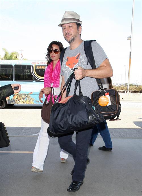 Carla Gugino - Catch a flight out of LAX - August 21, 2012 