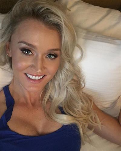 Blair O'Neal taking a selfie