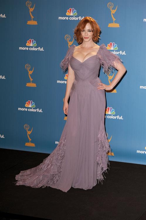 Christina Hendricks at the 62nd Annual Primetime Emmy Awards on August 29, 2010 