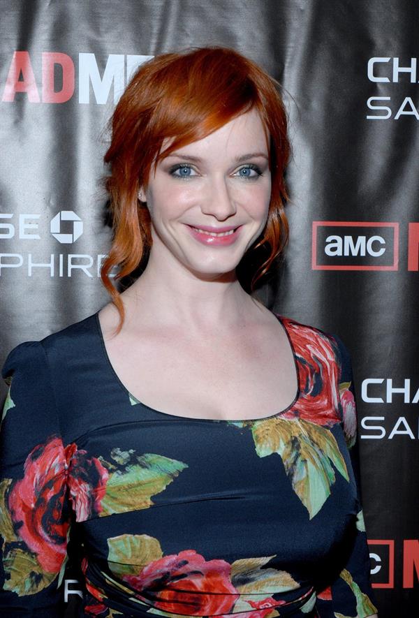 Christina Hendricks Mad Men Season 4 Finale screening at the 21 Club on October 17, 2010 