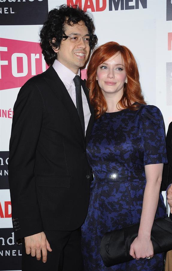 Christina Hendricks Mad Men photocall at Forum des Images in Paris on February 9 