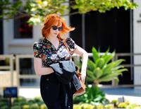 Christina Hendricks out running errands in Culver City on June 21, 2011 