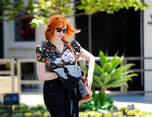 Christina Hendricks out running errands in Culver City on June 21, 2011 