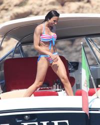 Christine Bleakley bikini boat candids July 2010 