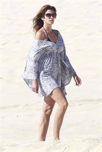 Cindy Crawford On the beach in Cabo, Mexico on January 2, 2013