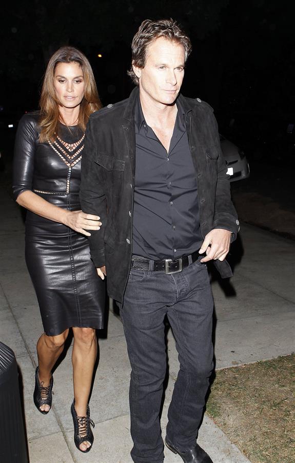 Cindy Crawford Attending A Halloween Party In Beverly Hills - October 26, 2012
