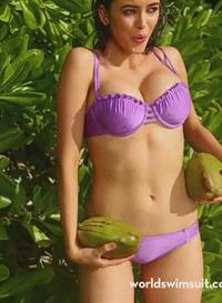 Sarah Stephens in a bikini