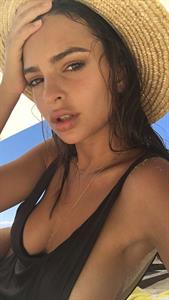Emily Ratajkowski taking a selfie