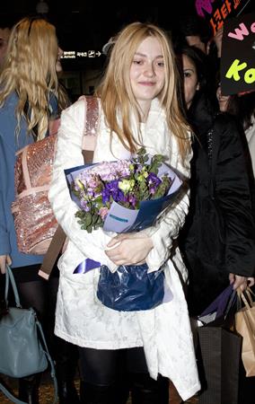 Dakota Fanning Incheon international airport in South Korea 1/5/13 