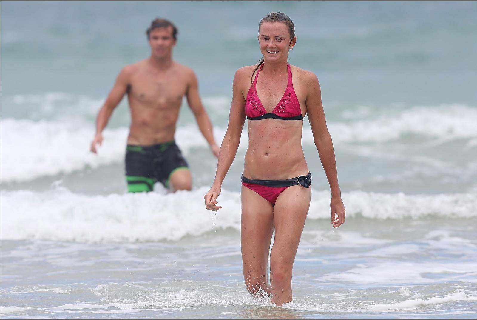 Daniela Hantuchova Bikini Pictures Daniela Hantuchova bikini beach surfing candids in Brisbane, Australia, December 26, 2012