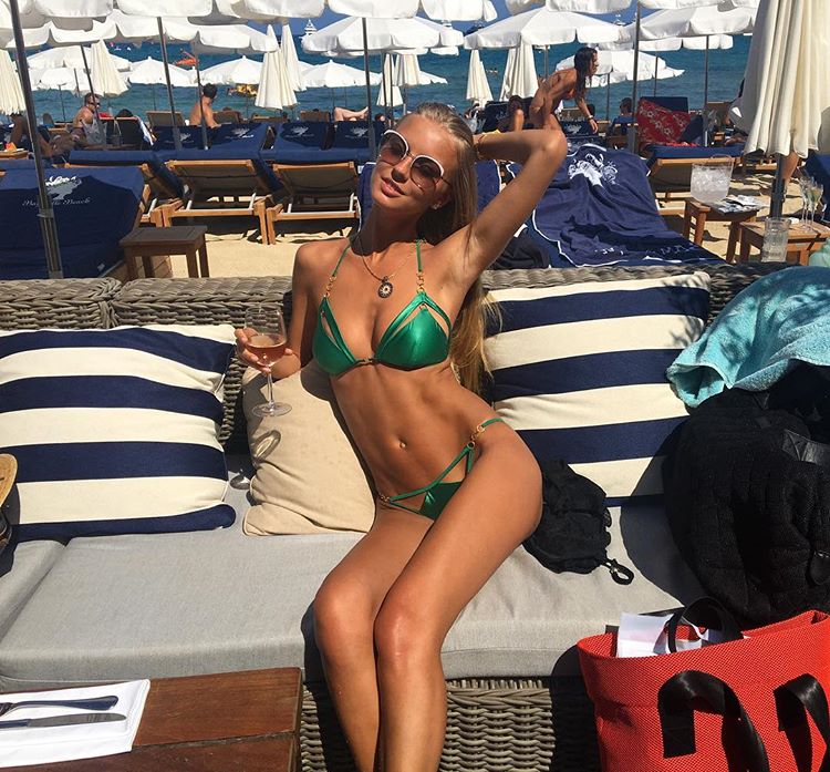 Alena Filinkova in a bikini