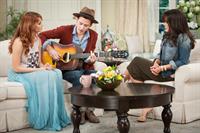 Debby Ryan appears at the Marie Osmond Show in Los Angeles on April 15, 2013