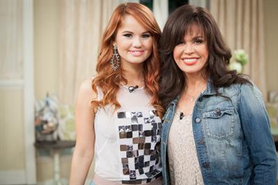 Debby Ryan appears at the Marie Osmond Show in Los Angeles on April 15, 2013