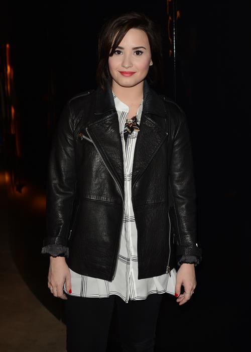 Demi Lovato London Fashion Week 2013 Topshop Unique in London 2/17/13 