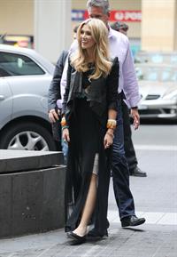 Delta Goodrem Arrives for ''The Project'' in Melbourne - November 5, 2012